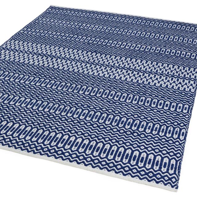 Perrotta Handwoven Blue Indoor/Outdoor Rug World Menagerie Rug Size: Rectangle 120 x 170cm on Productcaster.