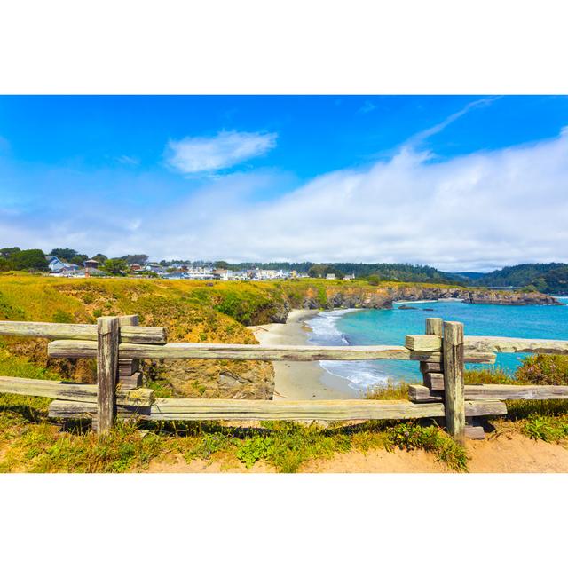 Mendocino Town Beach View_623665082 House of Hampton Size: 30cm H x 46cm W x 3.8cm D on Productcaster.