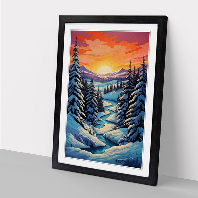 XYZ-FRM-V1223-6616 Single Picture Frame Art Prints on Wood Alpen Home Size: 34cm H x 25cm W x 2cm D, Frame Colour: Black on Productcaster.