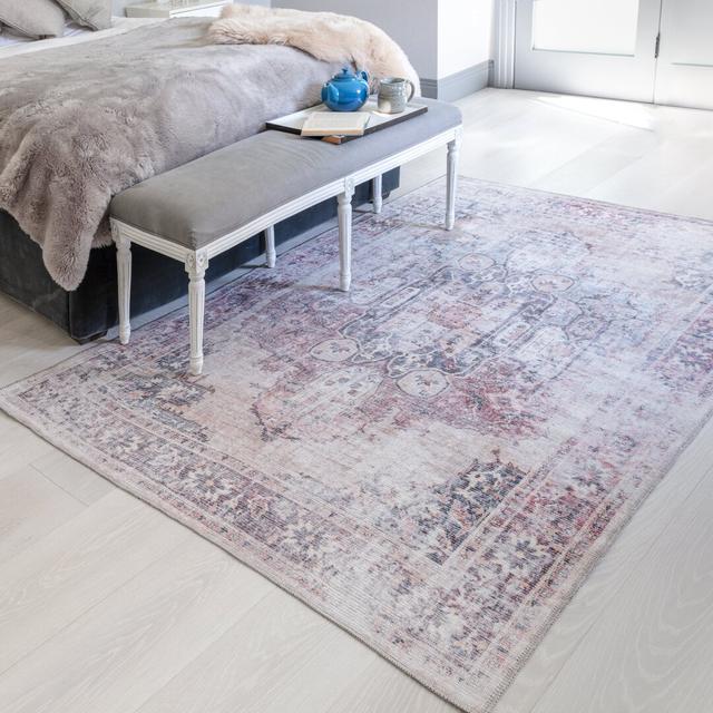 Mason Lila Flatweave Beige/Pink Rug Latitude Vive Rug Size: Rectangle 160 x 230cm on Productcaster.