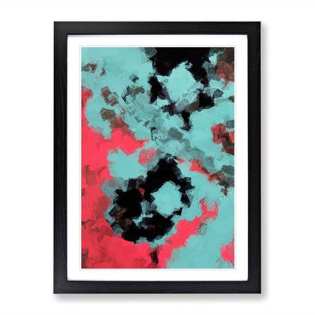 Cosmos Abstract - Picture Frame Graphic Art Metro Lane Frame Colour: Black, Size: 46cm H x 34cm W on Productcaster.