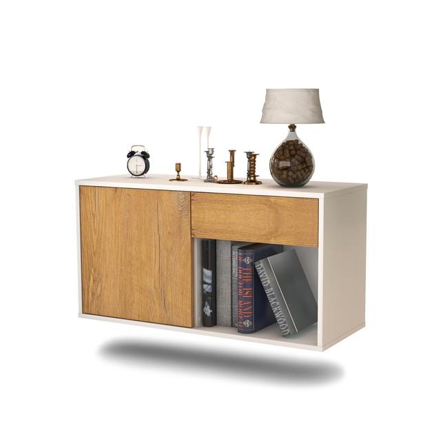 Chaumont TV Stand Ebern Designs Colour: Oak on Productcaster.