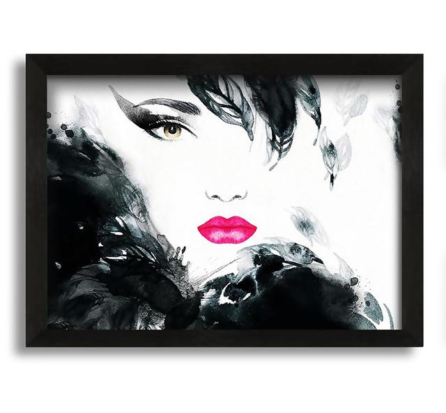 Glamour Framed Print Canora Grey Size: 60cm H x 84cm W x 10cm D, Format: Black Framed Canvas on Productcaster.