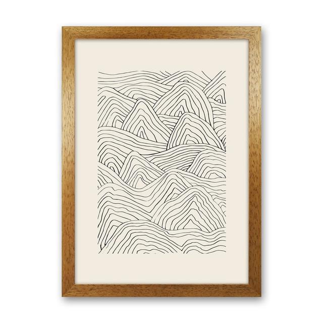 Organic Dunes by Planeta444 - Print 17 Stories Frame Option: Brown Framed, Size: 46cm H x 34cm W x 3cm D on Productcaster.