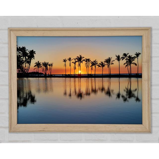 Reflections Of The Palm Trees - Print 17 Stories Size: 42cm H x 59.7cm W x 1.5cm D on Productcaster.