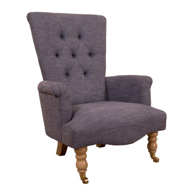 Sessel Clarine Astoria Grand Polsterung: Bacio Lavendel, Gestellfarbe: Creme on Productcaster.