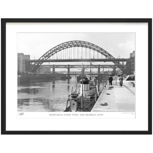 'Newcastle upon Tyne, the Bridges C1955' by Francis Frith - Picture Frame Photograph Print on Paper The Francis Frith Collection Size: 45cm H x 60cm W on Productcaster.