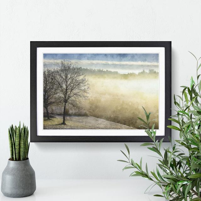 Winter Forest Vol.7 - Picture Frame Painting East Urban Home Size: 27cm H x 36cm W x 2cm D, Frame Option: Black Framed on Productcaster.