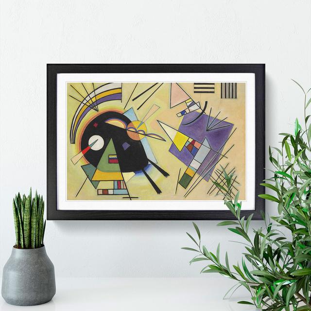 Black and Violet by Wassily Kandinsky - Picture Frame Painting East Urban Home Frame Option: Black Framed, Size: 48cm H x 65cm W x 2cm D on Productcaster.