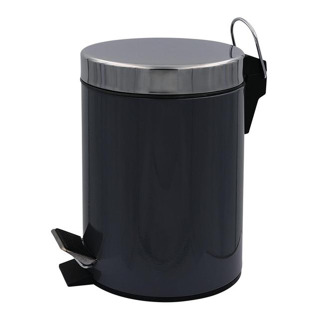 Stainless Steel 3 Litre Step On Rubbish Bin Ridder Finish: Grey on Productcaster.