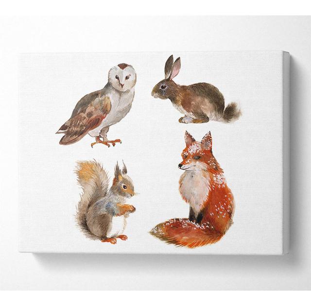 Animals - Wrapped Canvas Graphic Art Alpen Home Size: 66cm H x 106.6cm W on Productcaster.