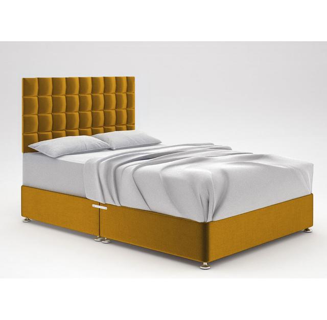 Stephanne Divan Base 17 Stories Colour: Gold, Storage Type: 2 Drawers Same Side, Size: King (5') on Productcaster.