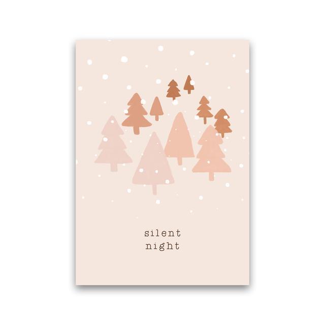 Silent Night By Orara - Print The Seasonal Aisle Frame Option: No Framed, Size: 29.7cm H x 21cm W x 3cm D on Productcaster.