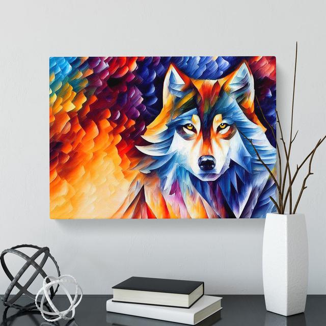 Wolf Painting Vol.2 Abstract - Wrapped Canvas Painting Alpen Home on Productcaster.