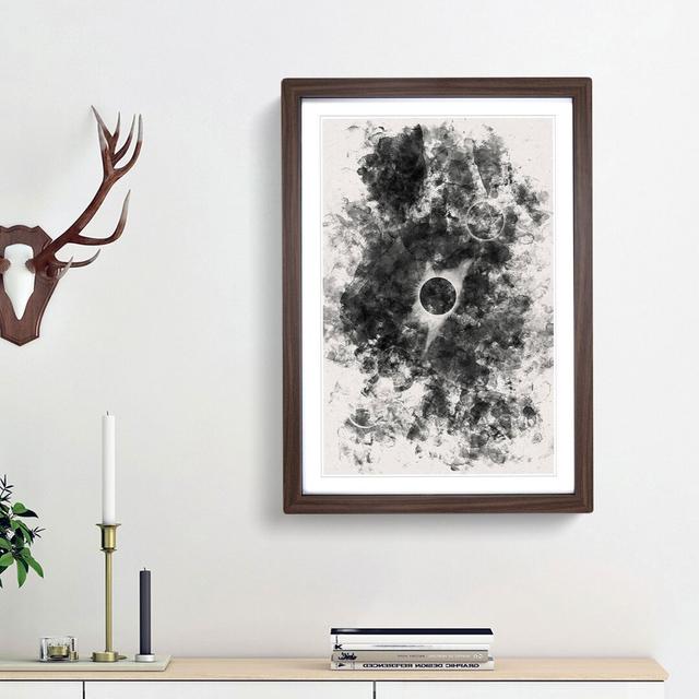 Total Eclipse of the Moon - Picture Frame Graphic Art East Urban Home Size: 63cm H x 45cm W x 2cm D, Frame Option: Walnut Framed on Productcaster.