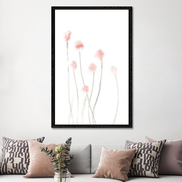 Botanical I by Nouveau Prints - Wrapped Canvas Gallery-Wrapped Canvas Giclée Rosalind Wheeler Size: 60" H x 40" W, Format: Black Framed on Productcaster.