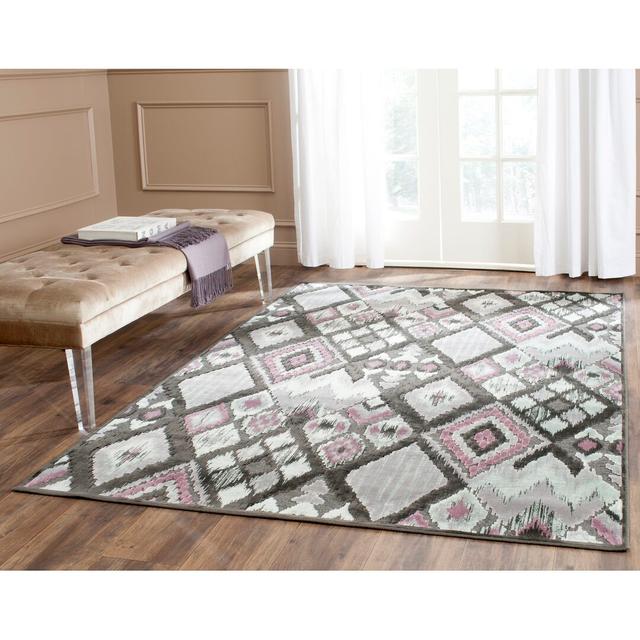 Wanda Hand Tufted Charcoal Rug Gracie Oaks Rug Size: Rectangle 160 x 228cm on Productcaster.