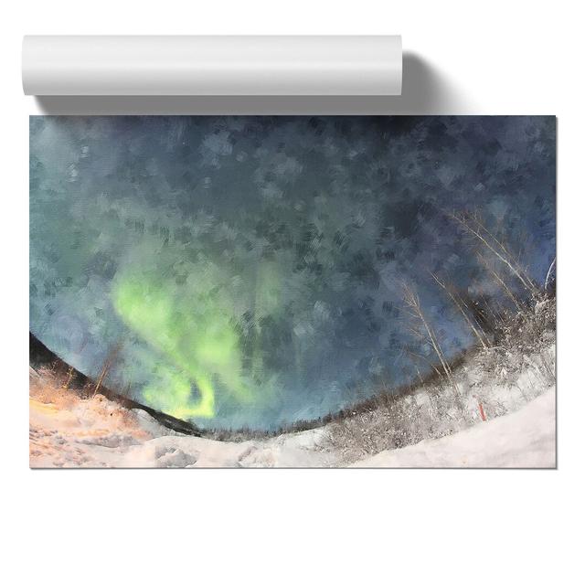 The Northern Lights - Unframed Graphic Art East Urban Home Size: 21cm H x 30cm W x 0.1cm D on Productcaster.