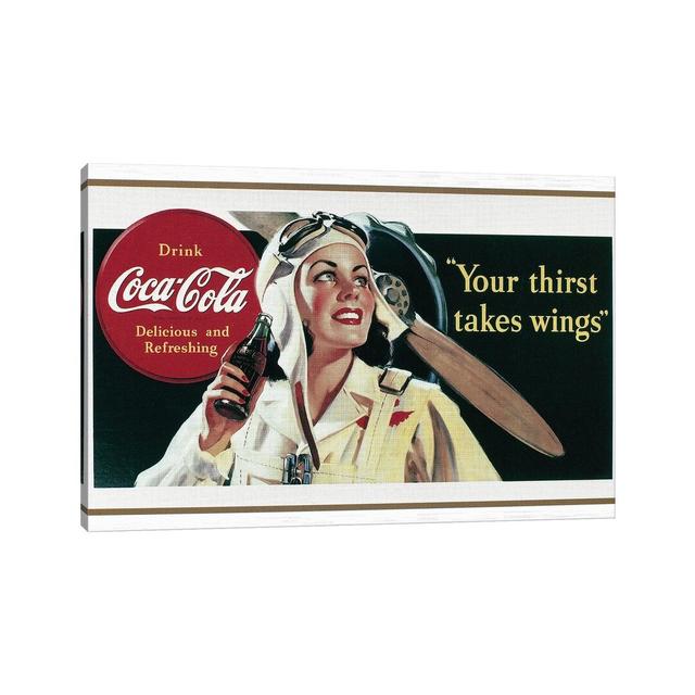 Coca-Cola, 1941 - Painting on Canvas George Oliver Size: 45.72cm H x 66.04cm W x 1.91cm D, Format: Wrapped Canvas on Productcaster.