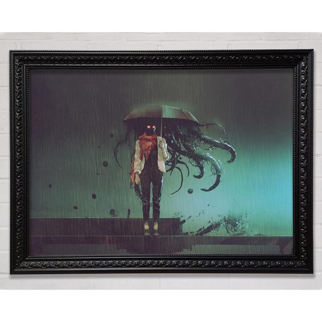 Umbrella Octopus Framed Print Bright Star Size: 84.1cm H x 118.9cm W on Productcaster.