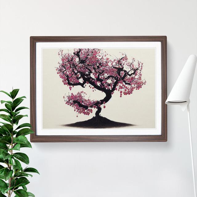 Luscious Blossom Tree - Picture Frame Graphic Art Marlow Home Co. Size: 34cm H x 46cm W, Frame Colour: Brown on Productcaster.