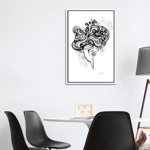 Mindless by Soul Curry Art & Illustrations - Gallery-Wrapped Canvas Giclée on Canvas Lark Manor Format: White Floater Framed, Size: 101.6cm H x 66.04c on Productcaster.