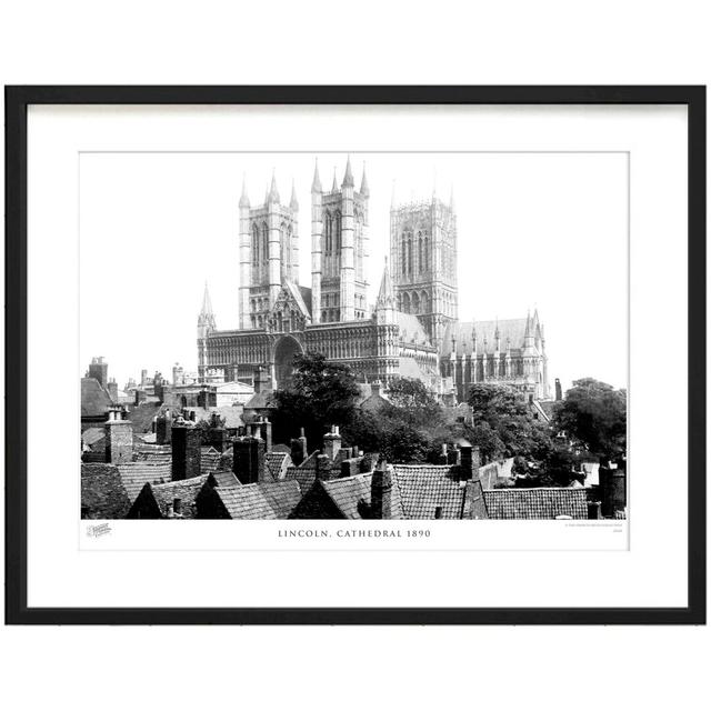 'Lincoln, Cathedral 1890' - Picture Frame Photograph Print on Paper The Francis Frith Collection Size: 48.4cm H x 63.6cm W x 2.3cm D on Productcaster.