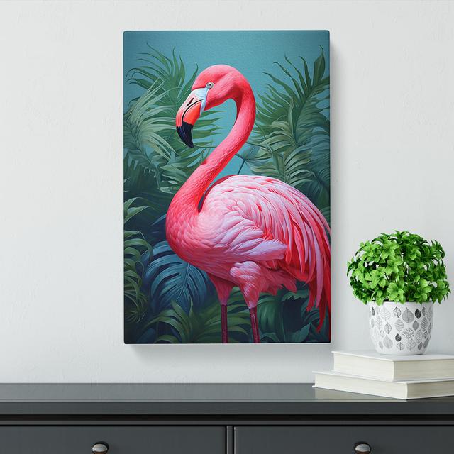 Flamingo Modern - Print 17 Stories Size: 76cm H x 50cm W x 3cm D on Productcaster.