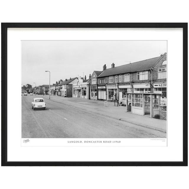 'Langold, Doncaster Road C1960' - Picture Frame Photograph Print on Paper The Francis Frith Collection Size: 60cm H x 80cm W x 2.3cm D on Productcaster.