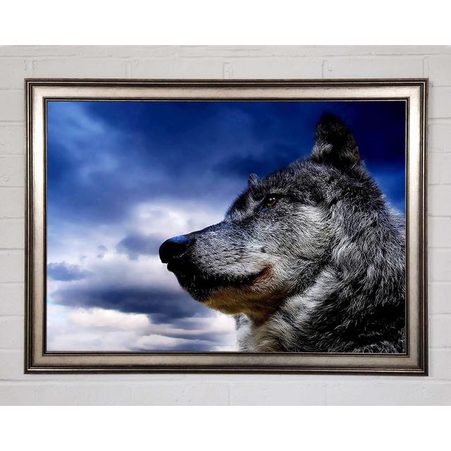 Wolf Clouds - Single Picture Frame Art Prints Union Rustic Size: 42cm H x 59.7cm W x 1.5cm D on Productcaster.