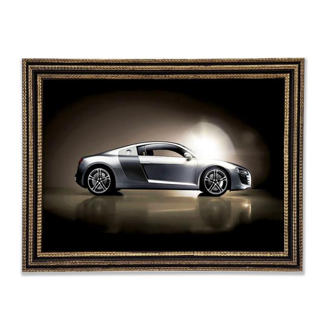 Audi R8 Side Profile - Print Ebern Designs Size: 59.7cm H x 84.1cm W x 3cm D on Productcaster.