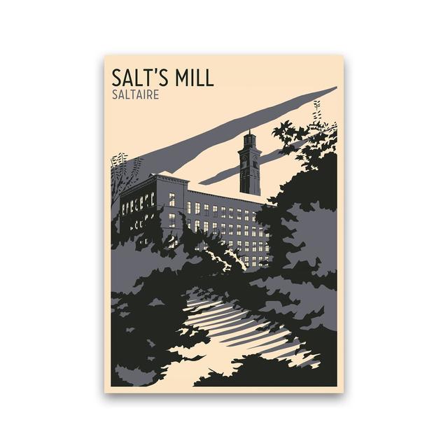 Salt's Mill, Saltaire by Richard O'Neill - Graphic Art Corrigan Studio Size: 30cm H x 21cm W x 1cm D, Format: Unframed on Productcaster.