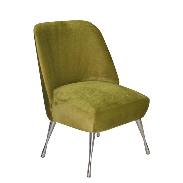 Vintage Cocktail Chair Happy Barok Upholstery Colour: Lime Green on Productcaster.