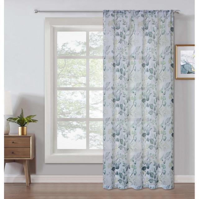 Finbar Linen Semi Sheer SLOT TOP Single Curtain Panel Lark Manor Panel Size: 150cm Width x 122cm Drop on Productcaster.