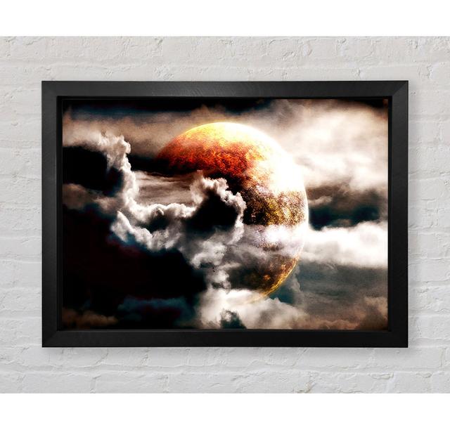 Planet In The Clouds - Print Ebern Designs Size: 100cm H x 141.4cm W x 3.4cm D on Productcaster.