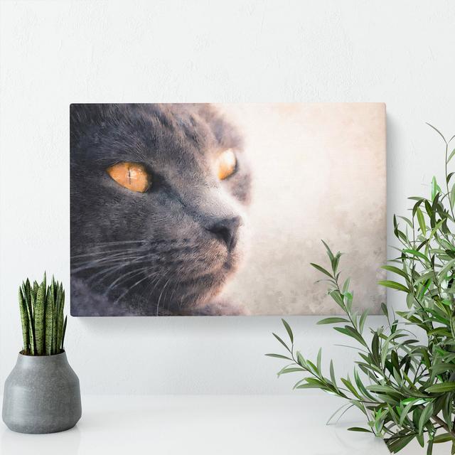 British Shorthair Cat Vol.2 - Wrapped Canvas Graphic Art East Urban Home Size: 50cm H x 76cm W x 3cm D on Productcaster.