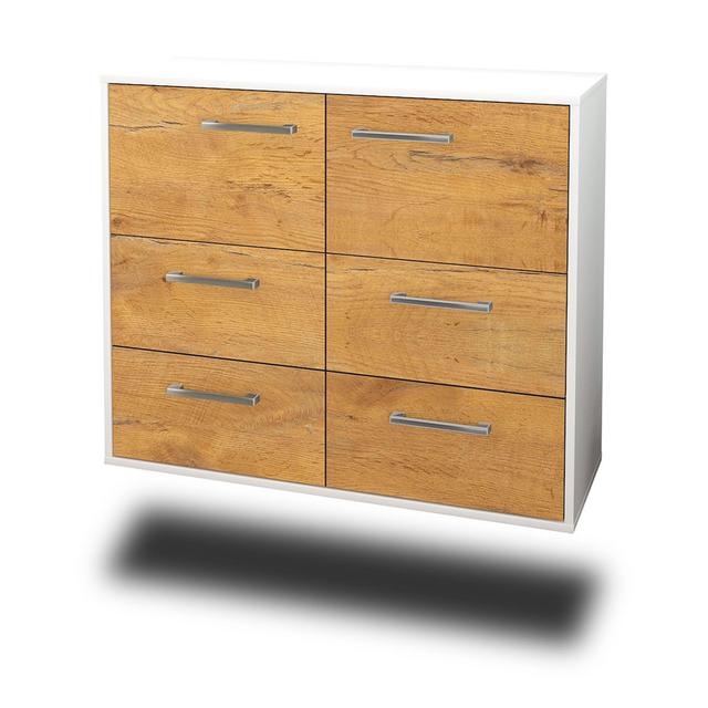 Sideboard Alhasan ModernMoments Farbe (Korpus/Front): Eiche/Weiß on Productcaster.