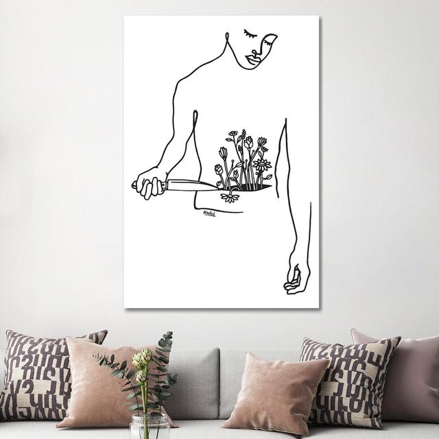 Inner Body by Ninhol - Wrapped Canvas Art Prints ClassicLiving Size: 152.4cm H x 101.6cm W x 3.81cm D on Productcaster.