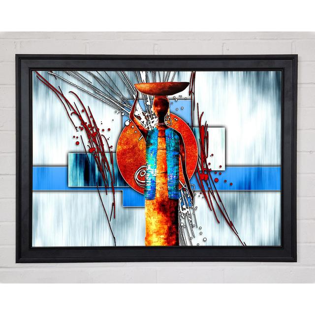 African Offering - Single Picture Frame Art Prints Bloomsbury Market Size: 42cm H x 59.7cm W x 1.5cm D on Productcaster.