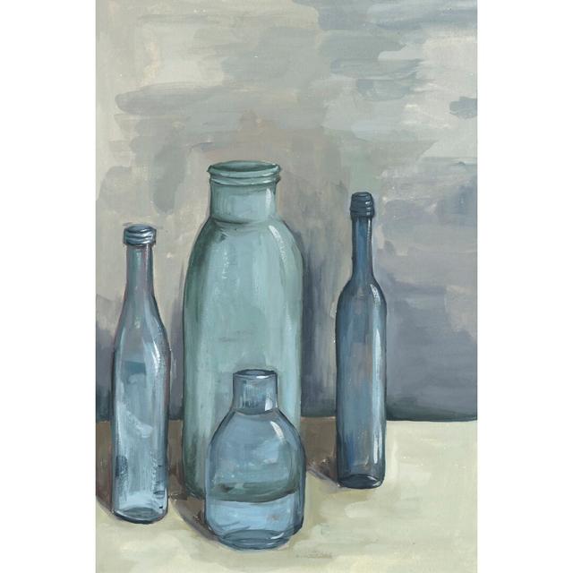 Still Life With Bottles I by Melissa Wang - Wrapped Canvas Painting Blue Elephant Size: 122cm H x 81cm W on Productcaster.