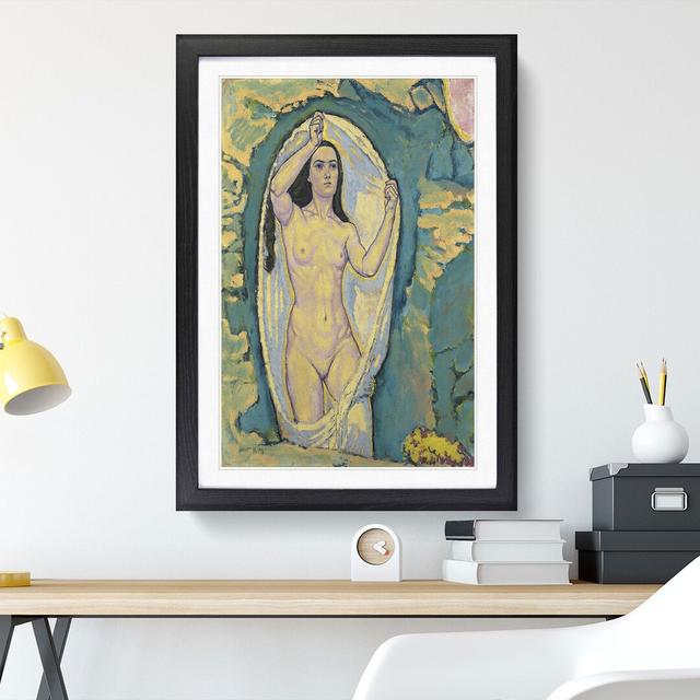 Venus in the Grotto by Koloman Moser - Picture Frame Painting East Urban Home Size: 48cm H x 36cm W x 2cm D, Frame Option: Black Framed on Productcaster.