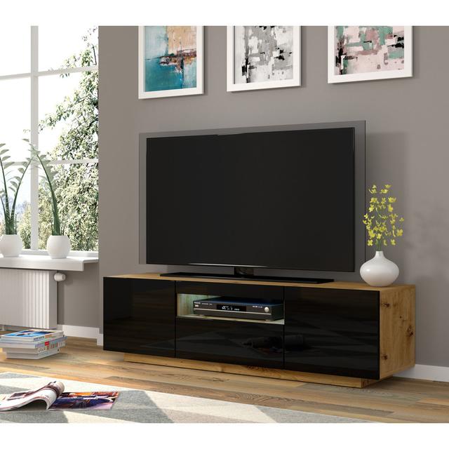 Aseelah TV Stand for TVs up to 65" Metro Lane Colour: Oak Artisan/Black Matt on Productcaster.