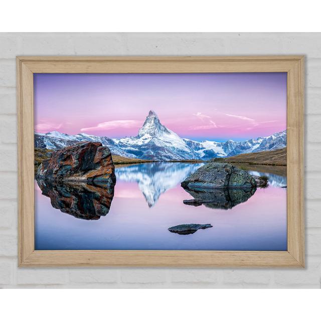 Snow Mountain Reflections - Single Picture Frame Art Prints Bright Star Size: 84.1cm H x 118.9cm W x 1.5cm D on Productcaster.