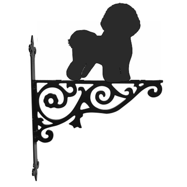 Bichon Frise Ornamental Hanging Bracket Steel Images on Productcaster.