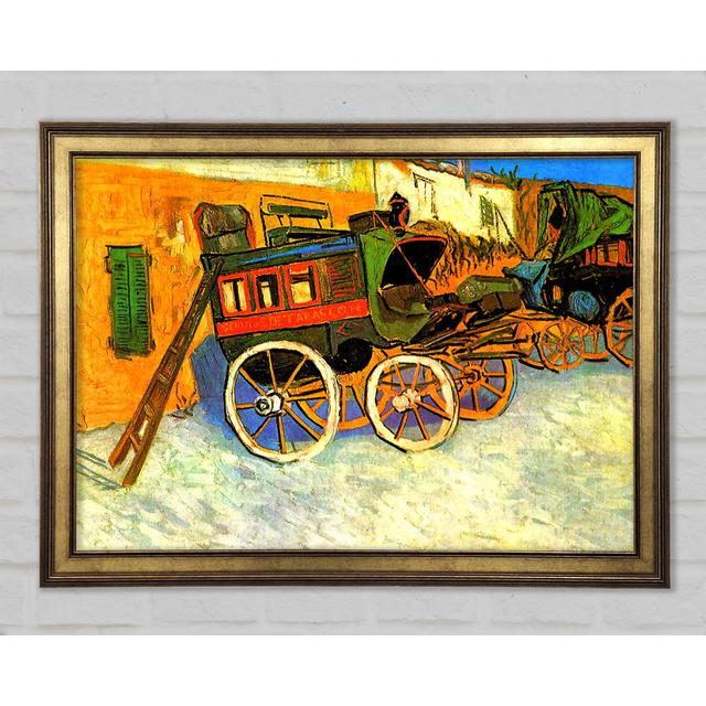 Van Gogh The Coach Of Tarascon - Single Picture Frame Art Prints Marlow Home Co. Size: 84.1cm H x 118.9cm W x 1.5cm D on Productcaster.