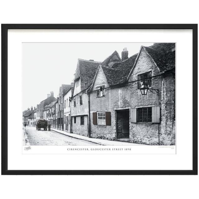 'Cirencester, Gloucester Street 1898' by Francis Frith - Picture Frame Photograph Print on Paper The Francis Frith Collection Size: 60cm H x 80cm W x on Productcaster.