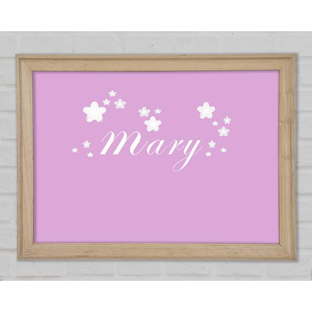 Your Name In Stars Pink Framed Print Happy Larry Size: 42cm H x 59.7cm W x 1.5cm D on Productcaster.