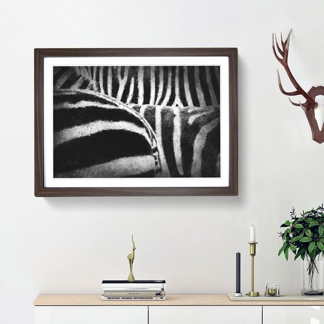 The Stripes of the Zebra - Picture Frame Painting Print on MDF East Urban Home Frame Option: Walnut Framed, Size: 33cm H x 45cm W x 2cm D on Productcaster.