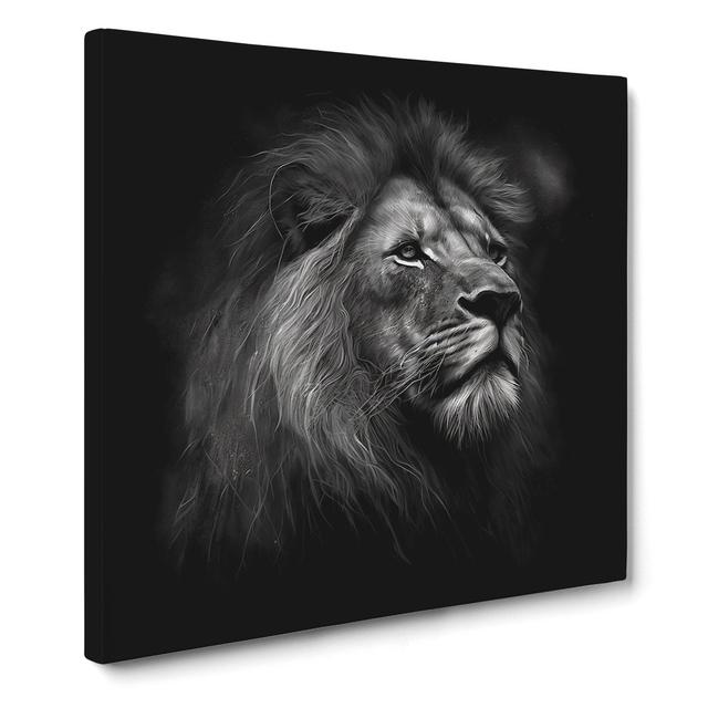 Lion Drawing Latitude Vive Size: 50cm H x 50cm W x 3cm D on Productcaster.