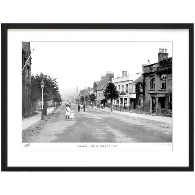 'Chard, High Street 1907' - Picture Frame Photograph Print on Paper The Francis Frith Collection Size: 40cm H x 50cm W x 2.3cm D on Productcaster.